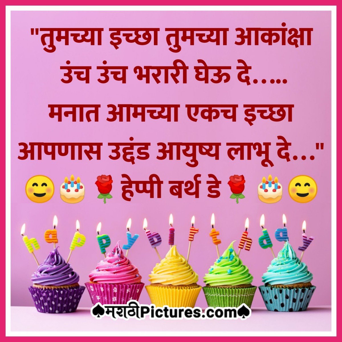 Happy Birthday Wishes In Marathi - MarathiPictures.com